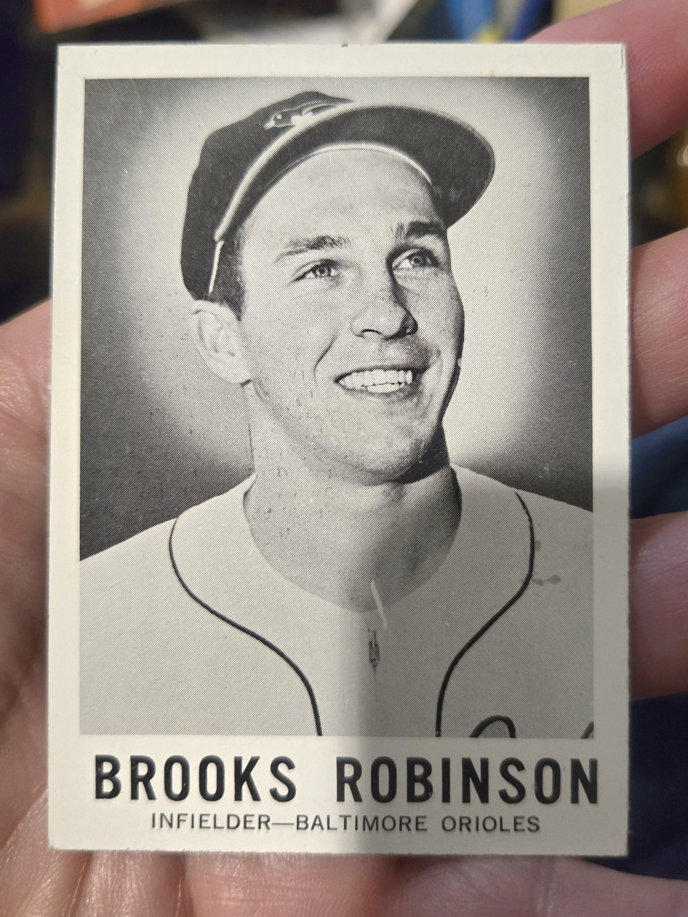 MLB Brooks Robinson Black and White Baseball Trading Card 1960 Leaf Orioles